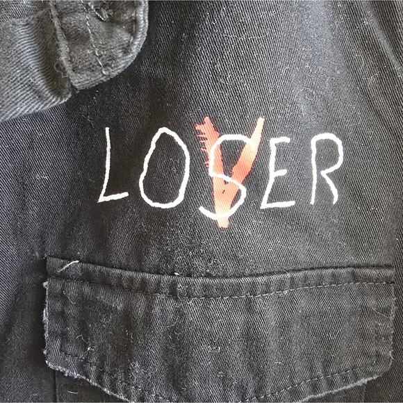 Pennywise It Two Cargo Trenchcoat Style Button Up Loser Shacket Men's Large - Picture 2 of 12